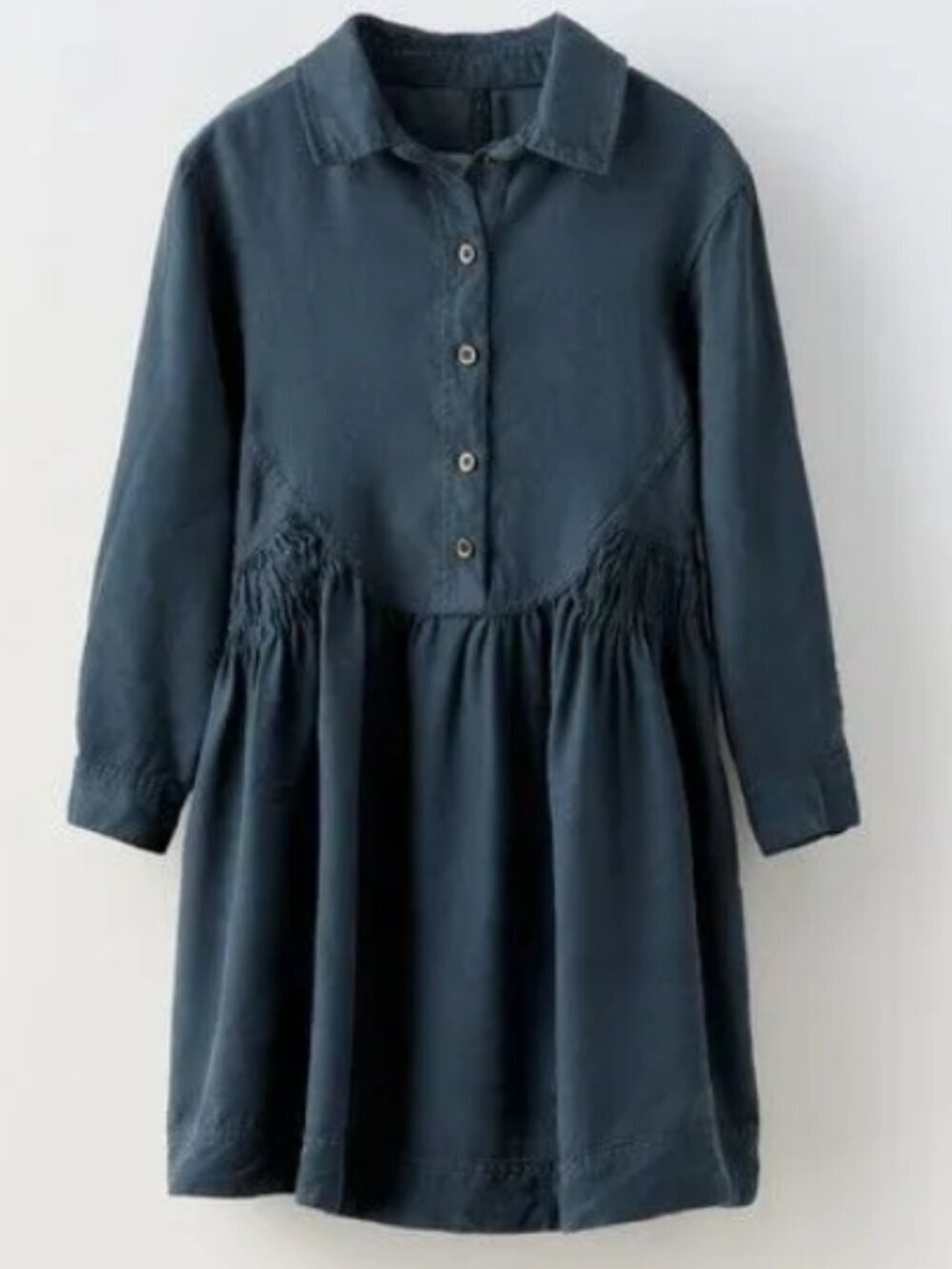 Zara Shirt Dress - Blue Navy Denim